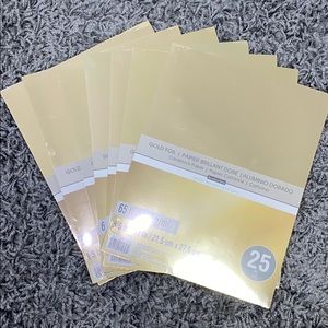 metallic gold foil card stock paper